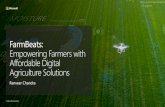 FarmBeats: Empowering Farmers with - CRAFarmBeats: End to end IoT system for environments constrained by: • Limited internet connectivity • Power variability • Precision mapping