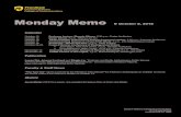 Memo 8 (F18) - Donald P. Bellisario College of …Monday Memo n October 8, 2018 Calendar October 10 Pockrass Lecture: Rhonda Gibson, 5:30 p.m., Foster Auditorium October 14 Donor Dinner,