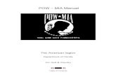 POW MIA Manual - American POW/MIA Stamps 12 POW/MIA Table Ceremony 14 Books, DVDs, Websites 15 POW Remembrance