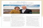 PLANNING MATTERS - giving.jhu.edu · Charitable Giving & Tax Tips continued on page 3 your legacy is part of our story PLANNING MATTERS Spring/Summer 2016 Getting to Know You Future