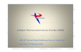 A Global PharmaceuticalService Provider (GPSP) UBS.pdf · A Global PharmaceuticalService Provider (GPSP) UBS 20 th Annual Global Healthcare Service Conference New York , 8 th February