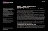 HPE 3PAR StoreServ 8000 Storage · Data sheet Page 2 Unlike bolt-on thin storage on legacy arrays, HPE 3PAR StoreServ 8000 Storage features hardware-enabled Adaptive Data Reduction