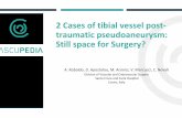 2 Cases of tibial vessel post- traumatic pseudoaneurysm ... · - Håkan Charles-Harris H. Anterior Tibial Artery Pseudoaneurysm: A Case Report and Literature Review. The Journal for
