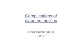 Complication of diabetes mellitus - Semmelweis …...the diabetic complications Nephropathy Neuropathy Macrovascular disease 54% 60% 41%* 70% --24-33% -16%* * not statistically significant