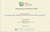 Reimagining South Asia in 2030 - Centre for Policy ...cpd.org.bd/wp-content/uploads/2016/10/Dr-Nagesh-Kumar_Plenary-S… · Reimagining South Asia in 2030 Plenary Session 3 SDG Implementation