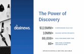 The Power of Discovery - dealnews.a.ssl.fastly.net · the power of discovery $115mm+ in merchandise sales 2019 10mm+ engaged visitors per month 80,000+ deals published every year