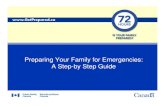 Preparing Your Family for Emergencies: A Step-by Step Guide€¦ · Common misconceptions: • Most forms of emergencies are short-lived. • I won’t ever have to deal with an emergency