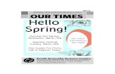 OUR TIMES - South Granville Seniors Centresouthgranvilleseniors.ca/wp-content/uploads/2019/02/March-2019-O… · OUR TIMES Newsletter of the South Granville Seniors Centre March .
