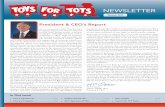 President & CEO’s Report - Toys for Tots · President & CEO’s Report As we entered the 2010 Toys for Tots Campaign Season, the Nation continued million. Each of these amounts