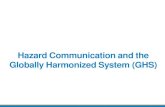 Hazard Communication and the Globally Harmonized System (GHS) GHS 2013 update.pdf · In hazard communication 2012… • Hazard classification : Provides specific criteria for classification