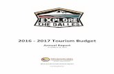 2016 - 2017 Tourism Budget€¦ · Community Marketing 2016-2017 Work Plan Annual Report Summary State: Travel Oregon Travel Oregon Guide: Was updated for the 2016/2017 guide for