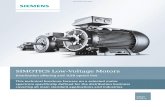 SIMOTICS Low-Voltage Motors · Introduction General overview SIMOTICS – The name for the widest range of motors in the world With 150 years of experience, we have driven motor technology