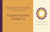 innovative, creative, high-quality interreligious dialogue ... The Russell Berrie Alumni Grant Program