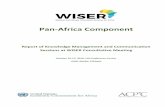 wiser consultative meeting – knowledge management and ...€¦ · October 16-17, 2016, UN Conference Centre, ... workshop was knowledge management and communication. Objectives