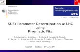 SUSY Parameter Determination at LHC using Kinematic Fitscsander/Talks/090606_SUSY09.pdf · SUSY Parameter Determination at LHC using Kinematic Fits C. Autermann, U. Gebbert, B. Mura,