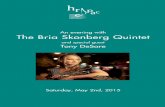 An evening with The Bria Skonberg Quintet program_download.pdf · An evening with The Bria Skonberg Quintet and special guest Tony DeSare. hr p ac The Hudson Riverfront Performing