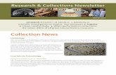 2011-01 R&C Newsletter - nhm · When performed on collections, the raison d’être of all great natural history museums. Collection News Ichthyology Two new paratypes of dragonﬁshes,