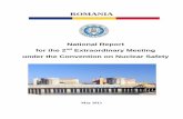 Romanian National Report for the 2nd Extraordinary Meeting ... · Romania has one nuclear power plant, Cernavoda NPP, with two units in operation, pressurised heavy water reactors