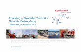 Fracking – Stand der Technik / Neueste Entwicklung€¦ · Fracking – Stand der Technik / Neueste Entwicklung Oberhausen, 28. November 2013 Dr. Harald Kassner. 2 In Deutschland