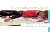 STUDENTS AT RISK - Smart Kids with Individual Learning ...€¦ · Kids with Individual Learning Differences) on students at risk for learning difficulties (LD) in public schools