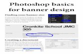 Photoshop basics for banner design - WordPress.com · Creating a document. One of the most important concepts with Photoshop is its layers. It can also be frustrating for beginners.