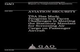 June 2010 AVIATION SECURITY - gao.gov · AVIATION SECURITY. TSA Has Made Progress but Faces Challenges in Meeting the Statutory Mandate for Screening Air Cargo on Passenger Aircraft