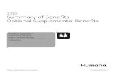 2015 Summary of Benefits Optional Supplemental Benefits€¦ · January 1, 2015 - December 31, 2015 This booklet gives you a summary of what we cover and what you pay. It doesn't