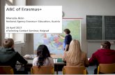 ABC of Erasmus+ - erasmusplus.rs · Erasmus+ Opportunities Three tools and information for schools to prepare their Erasmus+ applications Course catalogue Catalogue of professional