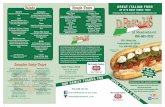 FOLLOW US ON - Meadowbrook Food Centermeadowbrookfoods.com/DiPascalesLunchMenu.pdf · 1 Italian, 1 Turkey 43.99 Assorted Tray (4 Loaves) Italian, Turkey & Cheese, Ham & Cheese & American