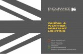 VANDAL & WEATHER RESISTANT LIGHTING · Die cast aluminium body & frame finished matt black. 3mm opal injection moulded polycarbonate diffuser secured by anti-tamper fixings. Also