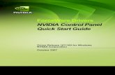 ForceWare Drivers - Home - PC Perspective€¦ · ForceWare Drivers NVIDIA Control Panel Quick Start Guide Driver Release 167/169 for Windows NVIDIA Corporation October 2007 NVControlPanel_QSR167.book