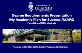 Degree Requirements Presentation Degree Requirements Presentation My Academic Plan for Success (MAPS)