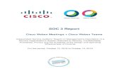 SOC 3 Report - Cisco€¦ · SOC 3 Report October 19, 2019 DNV-GL and Independent Service Auditor participated in the SOC 2 Type II attestation of Cisco Webex Meetings and Cisco Webex