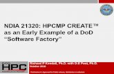 NDIA 21320: HPCMP CREATE™€¦ · Configuration management software (e.g., Puppet, Chef, Ansible ) Continuous Integration (build and test) Systems (e.g., Travis CI for hosted service,