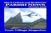 SMALLFIELD URSTOW PARISH NEWS€¦ · Mary Chapman 01293 784323 Smallfield Church Hall and Flamsteed Hall, Burstow Bookings/enquiries Caroline Clancey 07795 346675 Monthly pattern