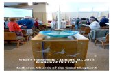 What’s Happening - January 10, 2016 Baptism of Our Lord ...storage.cloversites.com/lutheranchurchofthegoodshepherd/documen… · Lutheran Church of the Good Shepherd What’s Happening