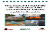 THE HEALTH HAZARDS OF VOLCANIC AND GEOTHERMAL GASES · sulfur gases, HF, HCl, and volcanic aerosols are acidic and can irritate the moist surfaces in our breathing passage and lungs.