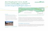 Air Products’ U.S. Gulf Coast hydrogen network€¦ · The new, 180-mile pipeline expands our Gulf Coast hydrogen supply network to more than 600 miles, stretching from the Houston