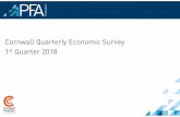 Cornwall Quarterly Economic Survey 1st Quarter 2018 · This quarter (Q1 2018) Last year (Q1 2017) Last quarter (Q4 2017) 6% 1% 56% 37% 7% 4% 53% 37% 7% 2% 63% 28% Not Applicable Decrease