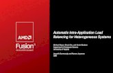 Automatic Intra-Application Load Balancing for ...skadron/Papers/Boyer_Fusion_Summit_Presen… · Automatic Intra-Application Load Balancing for Heterogeneous Systems Michael Boyer,