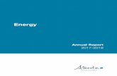 Energy - Alberta€¦ · 201718 Energy Annual Report 3 Global changes in how energy is being produced and consumed provide opportunities for Alberta to be both an energy innovator