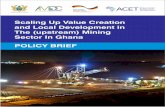 Scaling Up Value Creation and Local Development in The ... · Setting up Mineral Supply Clusters The report looks at the role of economic clusters in spurring value creation and local