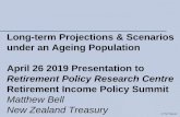 Long-term Projections & Scenarios under an Ageing ...€¦ · Why does an ageing population drive up health expenses to GDP? Link of ageing popn to NZS is clear. Health spending more