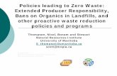 Policies leading to Zero Waste: Extended Producer ...thompso4/zerowaste.pdf · Who are the zero-waste stars to follow? {Prince Edward Island (54%),British Columbia (29%) and Nova