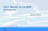 Zero Waste to Landfill Initiatives Landfill Free Status S… · Zero Waste to Landfill Initiatives Tammy Giroux June 12, 2012 . Environmental Services Worldwide Facilities Group Our