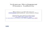 Arkansas Development Finance Authority170.94.37.152/REGS/109.04.09-003P-10254.pdf · Arkansas Development Finance Authority Housing Credit Program 20092010 Qualified Allocation Plan