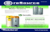 reSource November 2017 - Plumbing HVAC Distributor in CT€¦ · November 2017 ProLine ® Master Gas Water Heaters Built with commercial-grade components, our ProLine® Master gas