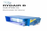 RYDAIR B SERIES€¦ · Specifications Unit: H: 540mm, W: 620mm, L: 694mm Cabinet: 1.4mm/16 Gauge Galvanised Steel Finishing: Weatherproof powder coated, Dark blue Weight: 55 kg Air