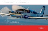MIL17057 RvsdProdctSht8.5x11 m REV3 - Aircraft Sales€¦ · M20 ULTRAS — 2018 PRICING FOR MORE INFORMATION ON THE ULTRA SERIES AND THE NAME OF THE AUTHORIZED MOONEY DEALER NEAREST