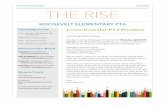 THE RISE - Norman Roosevelt Elementary PTA€¦ · Letter from Our PTA President ... ground cover, fencing and picnic tables, which will be delivered next month. We are excited about